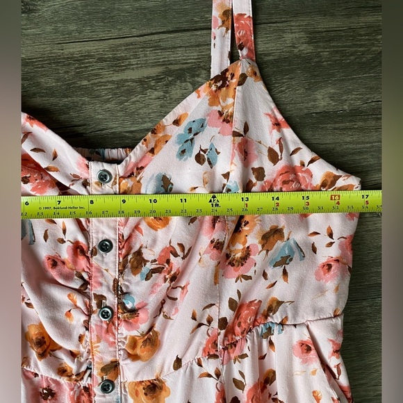 TORRID Women’s Pink Floral Midi Dress Size 0 - Picture 3 of 10